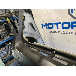 PARAURTI POSTERIORE COMPLETO MERCEDES SMART FORTWO 451 2012 (NERO OPACO / BIANCO) VERNICIATO CON VERNICE RIMOVIBILE