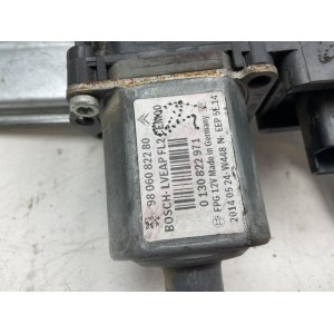 9806088680 CREMAGLIERA ALZAVETRO ELETTRICO POSTERIORE SINISTRO PEUGEOT 2008 (CU)(2013 ) 1.6 HDI 92CV 68KW 9H06 9HP