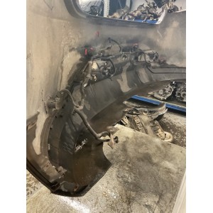 PARAURTI POSTERIORE COMPLETO FIAT Bravo 2° Serie nero con sensori di parcheggio e fanalini (07 10)