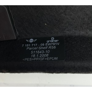 CAPPELLIERA POSTERIORE MINI Cooper 2° Serie 511643-10 (06 13)