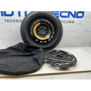 Kit ruotino di scorta Fiat stilo 125 80 15 con fodera svita bulloni e gancio traino