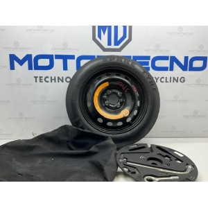 Kit ruotino di scorta Fiat stilo 125 80 15 con fodera svita bulloni e gancio traino