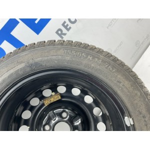 Cerchio in Ferro completo di gomma pneumatico da 14 Pollici per TOYOTA AYGO Dal 2005  2014 155 65 r14