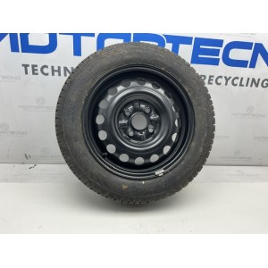 Cerchio in Ferro completo di gomma pneumatico da 14 Pollici per TOYOTA AYGO Dal 2005  2014 155 65 r14