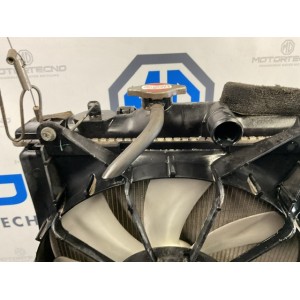 CALANDRA CON RADIATORE ACQUA ARIA CONDIZIONATA E VENTOLA OPEL Agila B CZ222000 K12B Benzina 1200 (08)