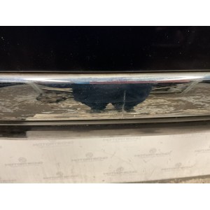 Paraurti posteriore Fiat 500 blu con cromatura