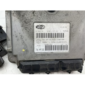 KIT CHIAVE CENTRALINA MOTORE FIAT Panda 2° Serie 51793116 benzina 1200 (03 10)