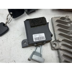 KIT CHIAVE CON DOPPIE CHIAVI CENTRALINA MOTORE PEUGEOT 107 1° Serie 9663248380 Diesel 1400 (05)