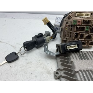 KIT CHIAVE CON DOPPIE CHIAVI CENTRALINA MOTORE PEUGEOT 107 1° Serie 9663248380 Diesel 1400 (05)