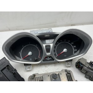 KIT  CENTRALINA MOTORE ECU  8V2112A650PE 0281014989 Ford Fiesta 1.6 TDCI HJDD