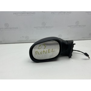 Specchio Specchietto Retrovisore Sinistro SX GOFFRATO CITROEN C3 PLURIEL 2003 2010 Originale Usato