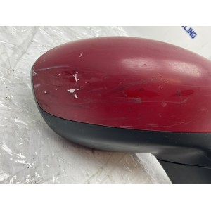 Specchietto retrovisore destro, Fiat 500 rosso