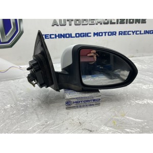 Specchietto Retrovisore DX elettrico Chevrolet  Cruze 2010 7fili 13027379 Bianco