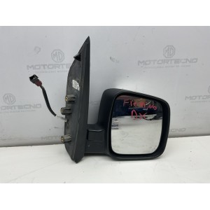 Specchietto retrovisore destro per Fiat Fiorino 2012, bianco con graffi sulla calotta