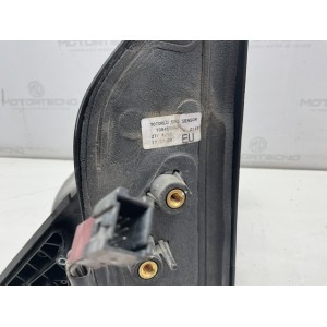 Specchietto retrovisore destro per Fiat Fiorino 2012, bianco con graffi sulla calotta