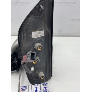 Specchietto retrovisore destro per Fiat Fiorino 2012, bianco con graffi sulla calotta