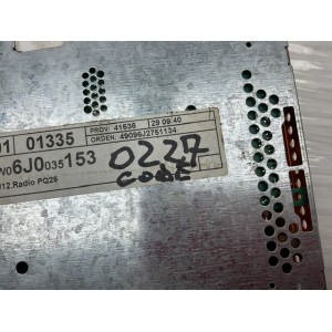 Autoradio originale Seat Ibiza 2008 2017 con codice