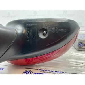 SPECCHIETTO RETROVISORE DESTRO FIAT 500 Serie E3021047 (07 14) rosso