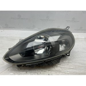 Faro fanale anteriore sinistro sx conducente , Fiat punto Evo fondo scuro con spinotto viola