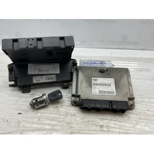 Kit CHIAVE ACCENSIONE ECU CENTRALINA MOTORE FIAT Panda 169 2° Serie 51798638 Benzina 1200 (03 11)