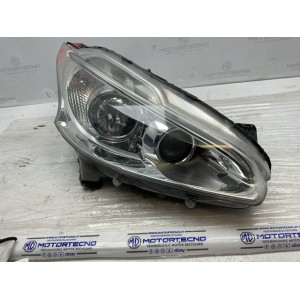 PROIETTORE FANALE FARO ANTERIORE DESTRO DX LENTICOLARE POSIZIONE LED PEUGEOT 208 NON RESTYLING   2012 2015
