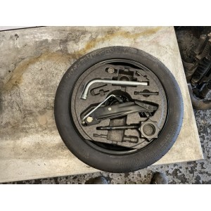 Ruotino di scorta + KIT + chiave antifurto 125/70 r16 vw golf 8 7 6 touran audi a3 seat leon skoda