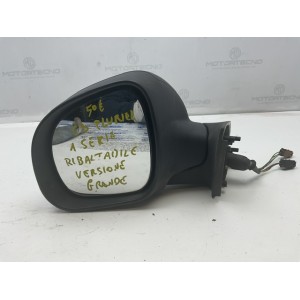 Specchietto retrovisore sinistro Citroen c3 pluriel 1a serie ribaltabile versione grande calotta nera 7 pin