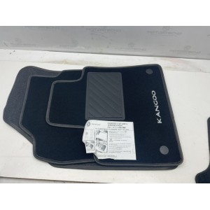 SET DI TAPPETINI TAPPETI RICAMATI CON BOTTONI E BATTITACCO ORIGINALI KANGOO 3 VP (KK1) VERSIONE 5 POSTI