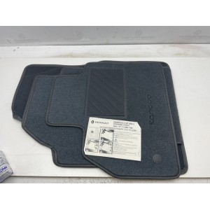 SET DI TAPPETINI TAPPETI RICAMATI CON BOTTONI E BATTITACCO ORIGINALI KANGOO 2 VP (K61) VERSIONE 5 POSTI