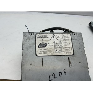 IMPIANTO AUDIO RADIO CABASSE AUTORADIO MEGANE II 2006 senza codice di sblocco 8200562693--- PN MHRN604A