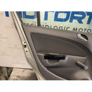 PORTIERA POSTERIORE SINISTRA  COMPLETA DI PANNELLO INTERNO OPEL Corsa D 5P 2° Serie (07 14) GRIGIO METALLIZZATO