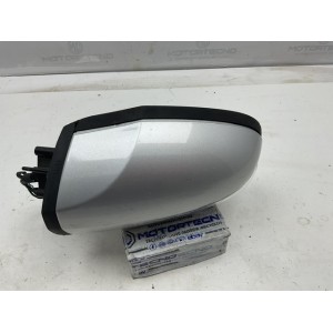 SPECCHIETTO ELETTRICO SINISTRO SX 9 FILI ABBATTIBILE NERO MERCEDES CLASSE A W169 2006 CALOTTA GRIGIO METALLIZZATO