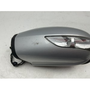 SPECCHIETTO ELETTRICO SINISTRO SX 9 FILI ABBATTIBILE NERO MERCEDES CLASSE A W169 2006 CALOTTA GRIGIO METALLIZZATO