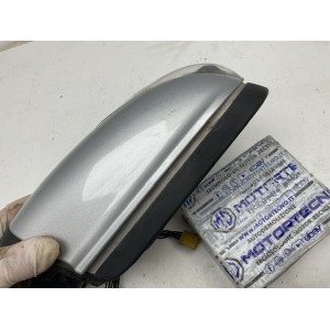 SPECCHIETTO ELETTRICO SINISTRO SX 9 FILI ABBATTIBILE NERO MERCEDES CLASSE A W169 2006 CALOTTA GRIGIO METALLIZZATO
