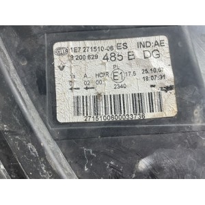FARO ANTERIORE DESTRO RENAULT Twingo II serie sfondo nero cromo  (07 14)