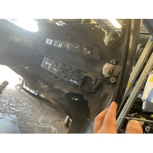Paraurti anteriore completo per Fiat punto Evo restyling versione senza fascione nero verde petrolio