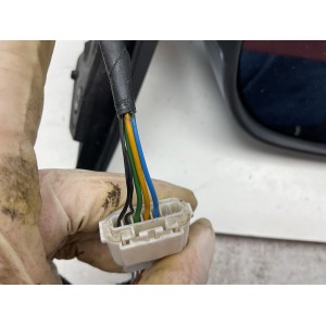 SPECCHIETTO RETROVISORE SINISTRO PER LANCIA YPSILON 2° SERIE E9014218 (06 10) elettrico 5 pin calotta azzurra