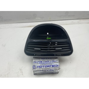 Bocchette centrali aria condizionata per Fiat punto Evo, versione con porta oggetti aperto