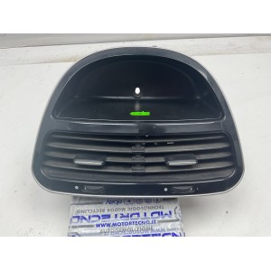 Bocchette centrali aria condizionata per Fiat punto Evo, versione con porta oggetti aperto