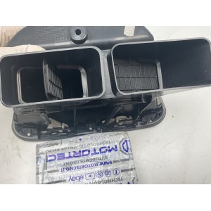 Bocchette centrali aria condizionata per Fiat punto Evo, versione con porta oggetti aperto
