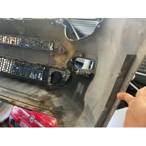 Paraurti anteriore completo per Fiat punto Evo modello restyling senza  fascione nero colore bianco