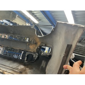 Paraurti anteriore completo per Fiat punto Evo modello restyling senza  fascione nero colore bianco