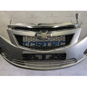 Paraurti anteriore completo Chevrolet Spark 2009 2016 color grigio metallizzato