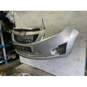 Paraurti anteriore completo Chevrolet Spark 2009 2016 color grigio metallizzato