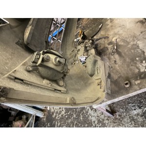 Paraurti anteriore completo Chevrolet Spark 2009 2016 color grigio metallizzato