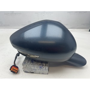 SPECCHIETTO  ELETTRICO DESTRO PEUGEOT 508 (11-15) calotta blu metallizzato 8 pin