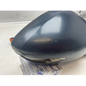 SPECCHIETTO  ELETTRICO DESTRO PEUGEOT 508 (11-15) calotta blu metallizzato 8 pin