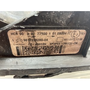 FANALE ANTERIORE SINISTRO CITROEN C3 2013-2016 9677038280 CON PROFILO NERO