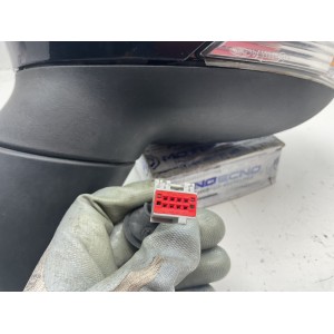 SPECCHIETTO ELETTRICO SINISTRO E8024704 FORD FIESTA 2008-2018 nero metallizzato 8 Pin