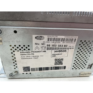 AUTORADIO PEUGEOT 208 SERIE (12 19) 9815356380